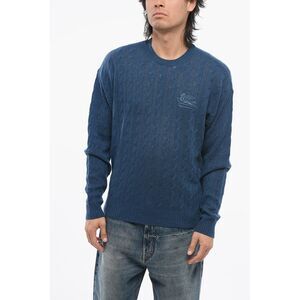 Cashmere Cable-Knit Crewneck Sweater